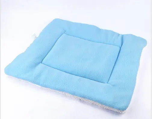 Pet Cooling Mat with Candy Color Fleece Blanket