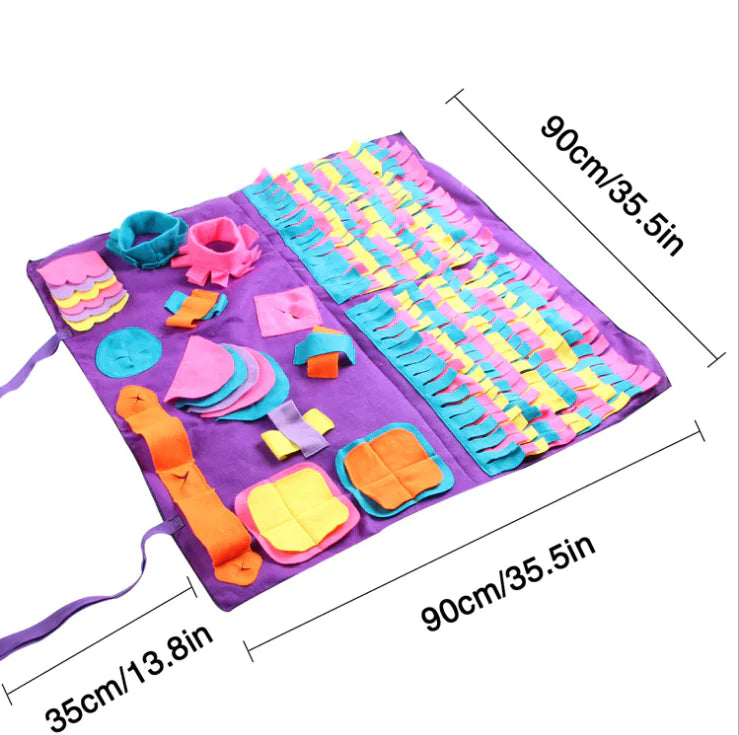 Detachable Pet Training Blanket with Sniffing Pad