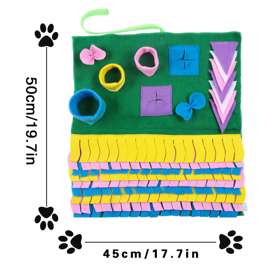 Detachable Pet Training Blanket with Sniffing Pad